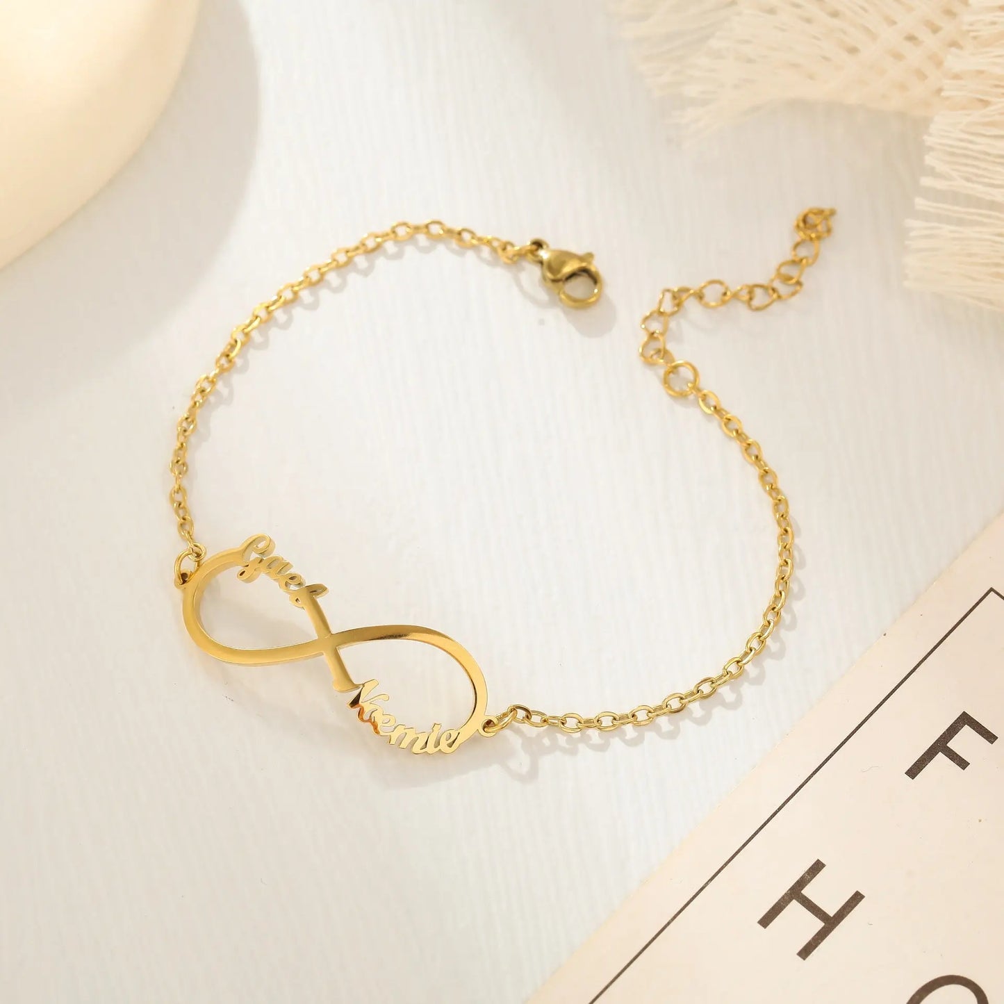 Customized 4 Name infinity bracelet for women nowadaysfashion