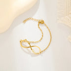 Customized 4 Name infinity bracelet for women nowadaysfashion