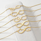 Customized 4 Name infinity bracelet for women nowadaysfashion