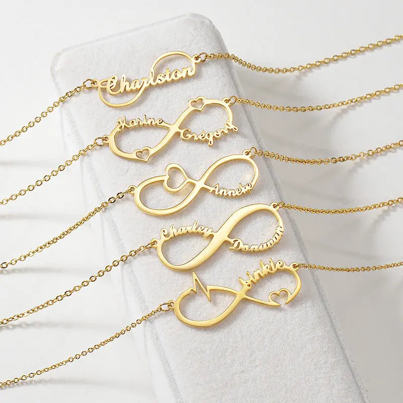 Customized 4 Name infinity bracelet for women nowadaysfashion