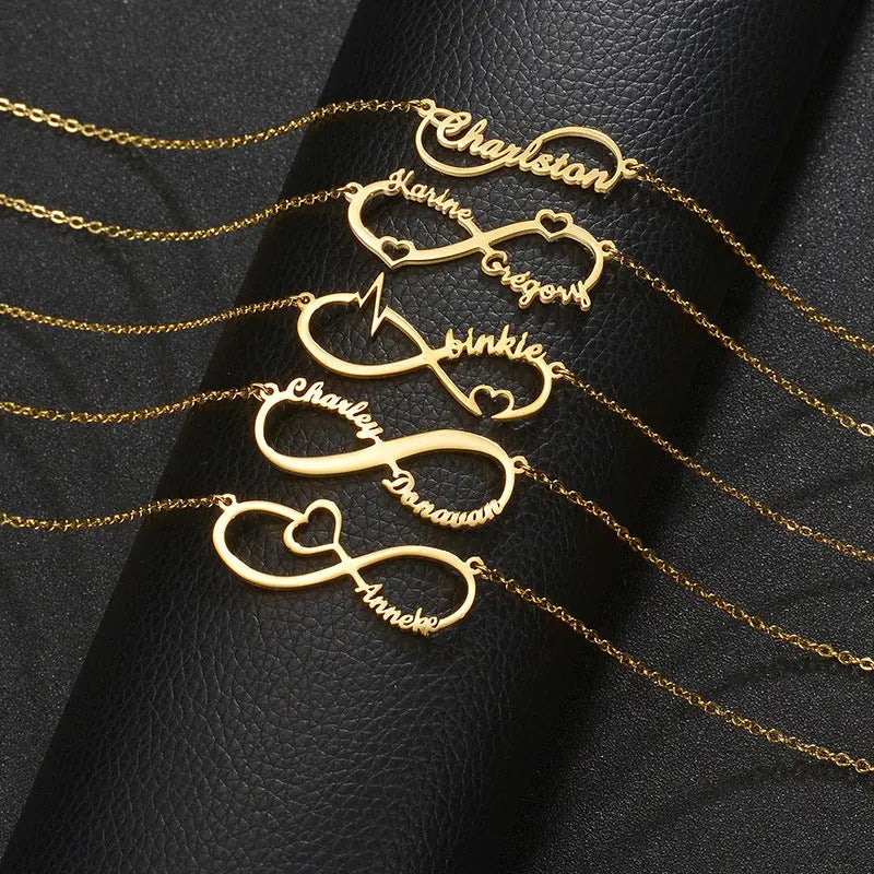 Customized 4 Name infinity bracelet for women nowadaysfashion