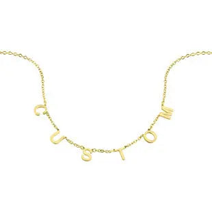 Personalized 26 English letter name necklace clavicle chain nowadaysfashion