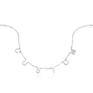 Personalized 26 English letter name necklace clavicle chain nowadaysfashion
