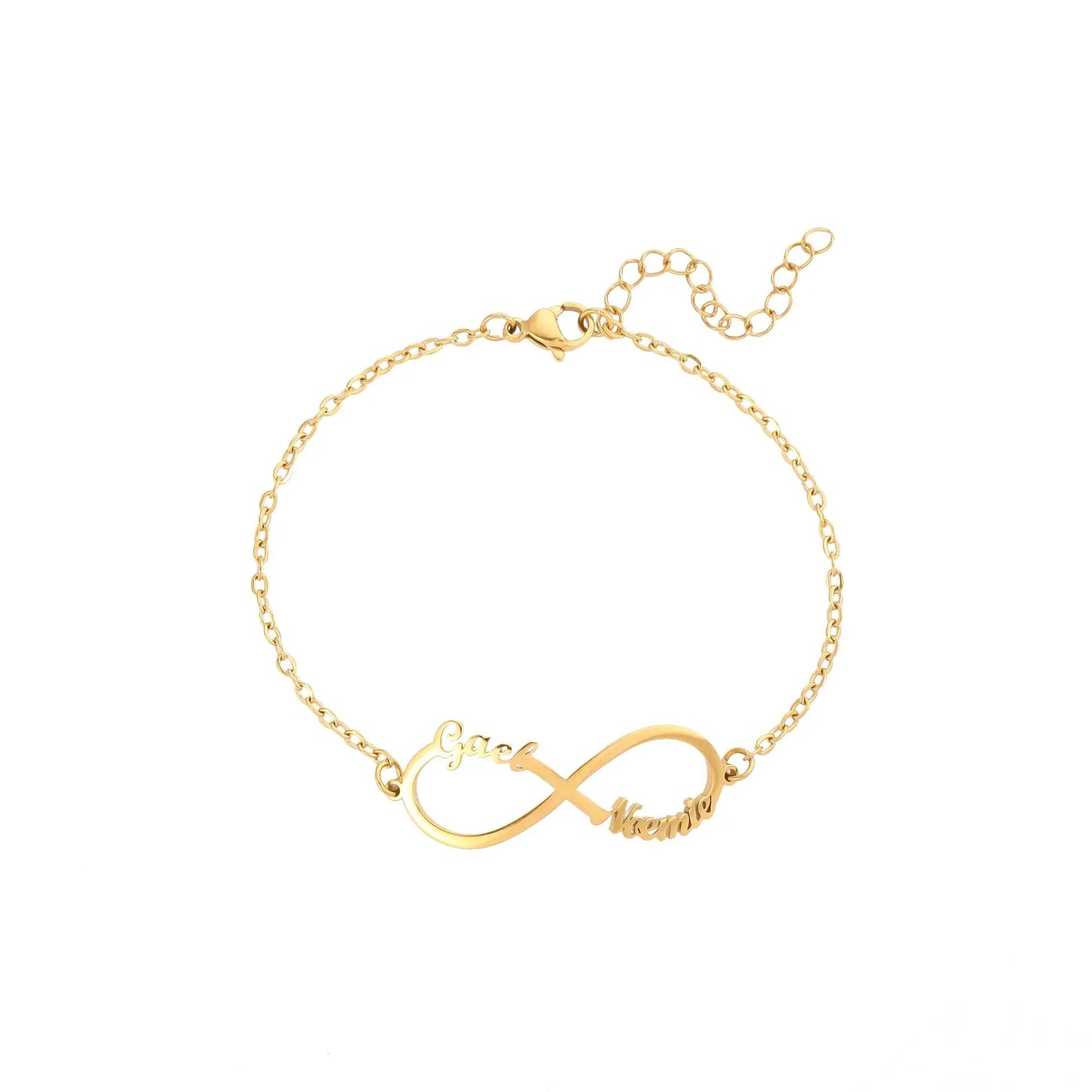 Customized 4 Name infinity bracelet for women nowadaysfashion