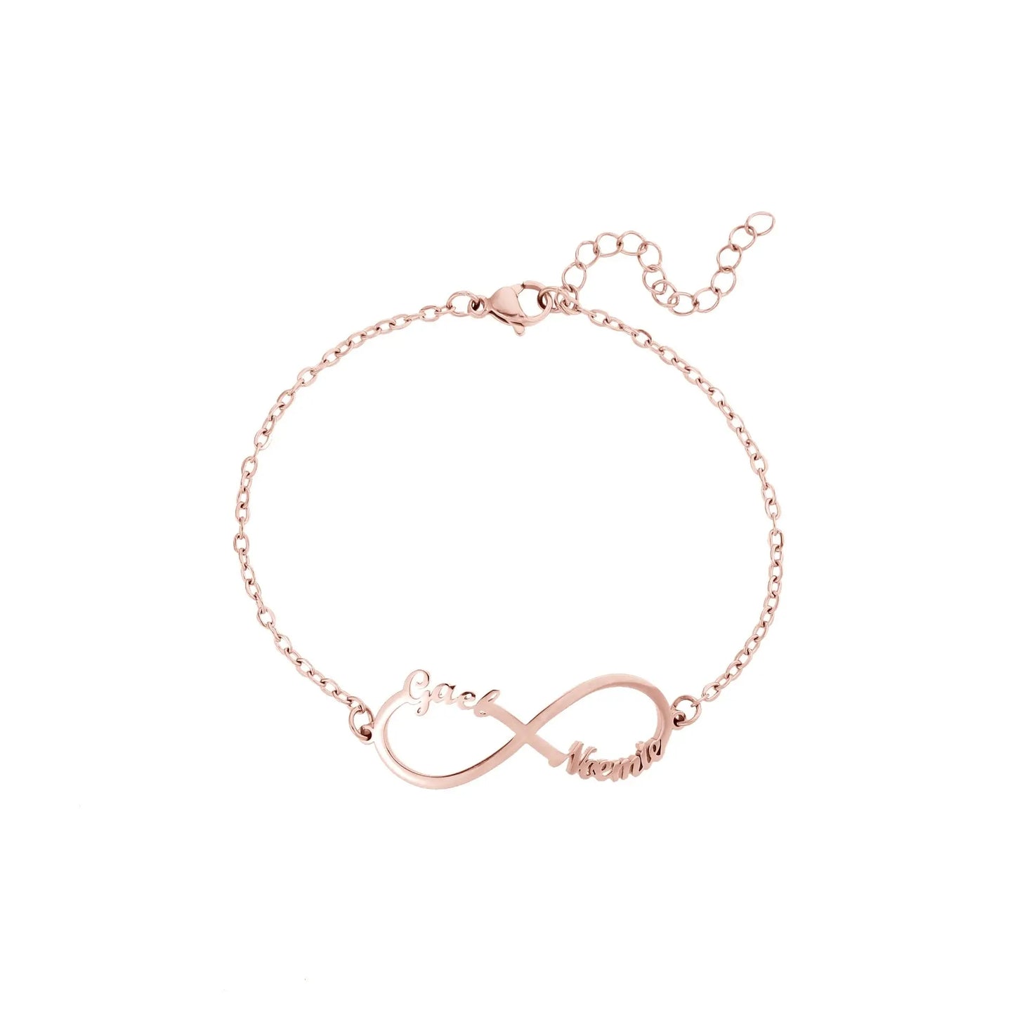 Customized 4 Name infinity bracelet for women nowadaysfashion