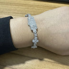 10mm cross flower star bracelet with micro-inlaid zircon nowadaysfashion