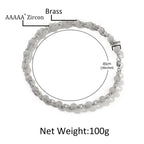 10mm Micropaved 5A Zirconia Ball Chain Necklace nowadaysfashion