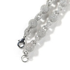 10mm Micropaved 5A Zirconia Ball Chain Necklace nowadaysfashion