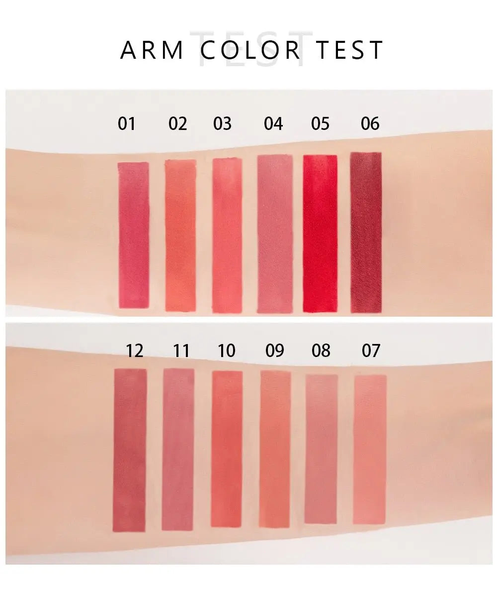 12 Colors Sexy Liquid Lipstick Matte Waterproof Lipgloss Nude Makeup Cosmetic - Blade & Thread
