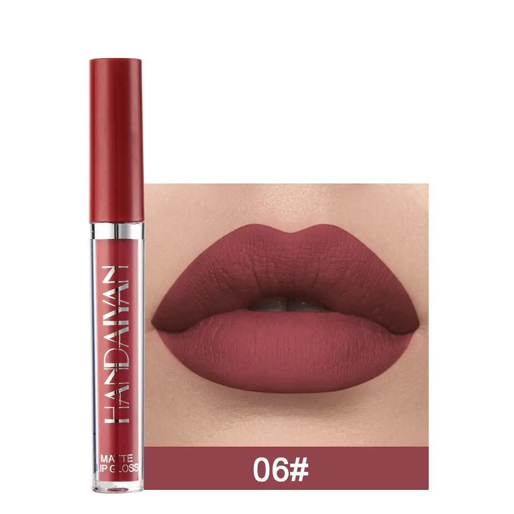 12 Colors Sexy Liquid Lipstick Matte Waterproof Lipgloss Nude Makeup Cosmetic - Blade & Thread