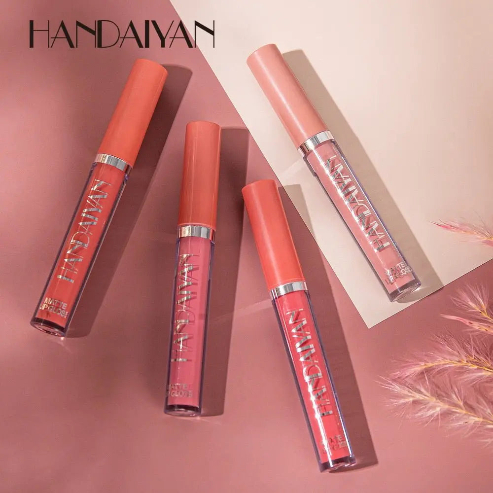 12 Colors Sexy Liquid Lipstick Matte Waterproof Lipgloss Nude Makeup Cosmetic nowadaysfashion