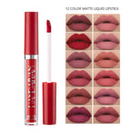12 Colors Sexy Liquid Lipstick Matte Waterproof Lipgloss Nude Makeup Cosmetic nowadaysfashion