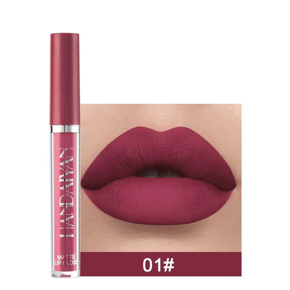 12 Colors Sexy Liquid Lipstick Matte Waterproof Lipgloss Nude Makeup Cosmetic - Blade & Thread