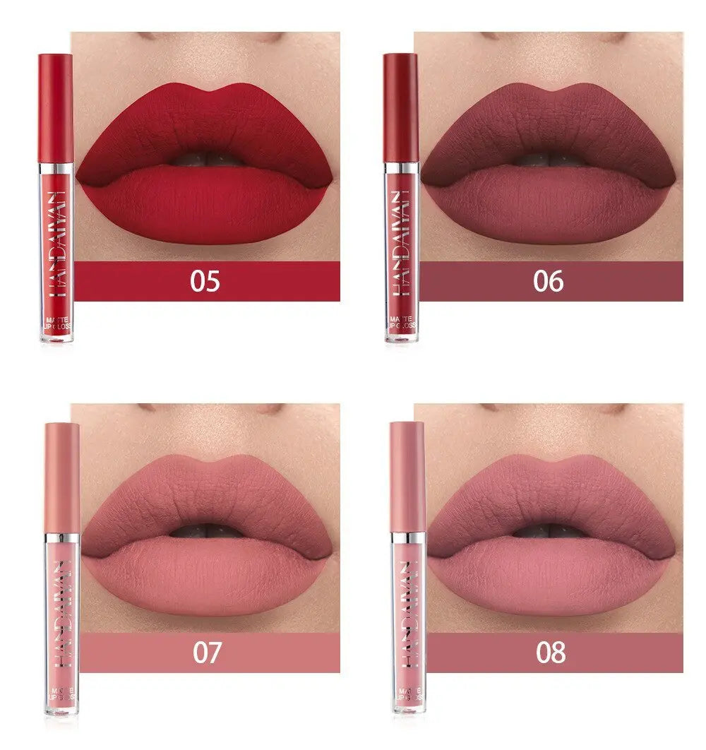 12 Colors Sexy Liquid Lipstick Matte Waterproof Lipgloss Nude Makeup Cosmetic nowadaysfashion