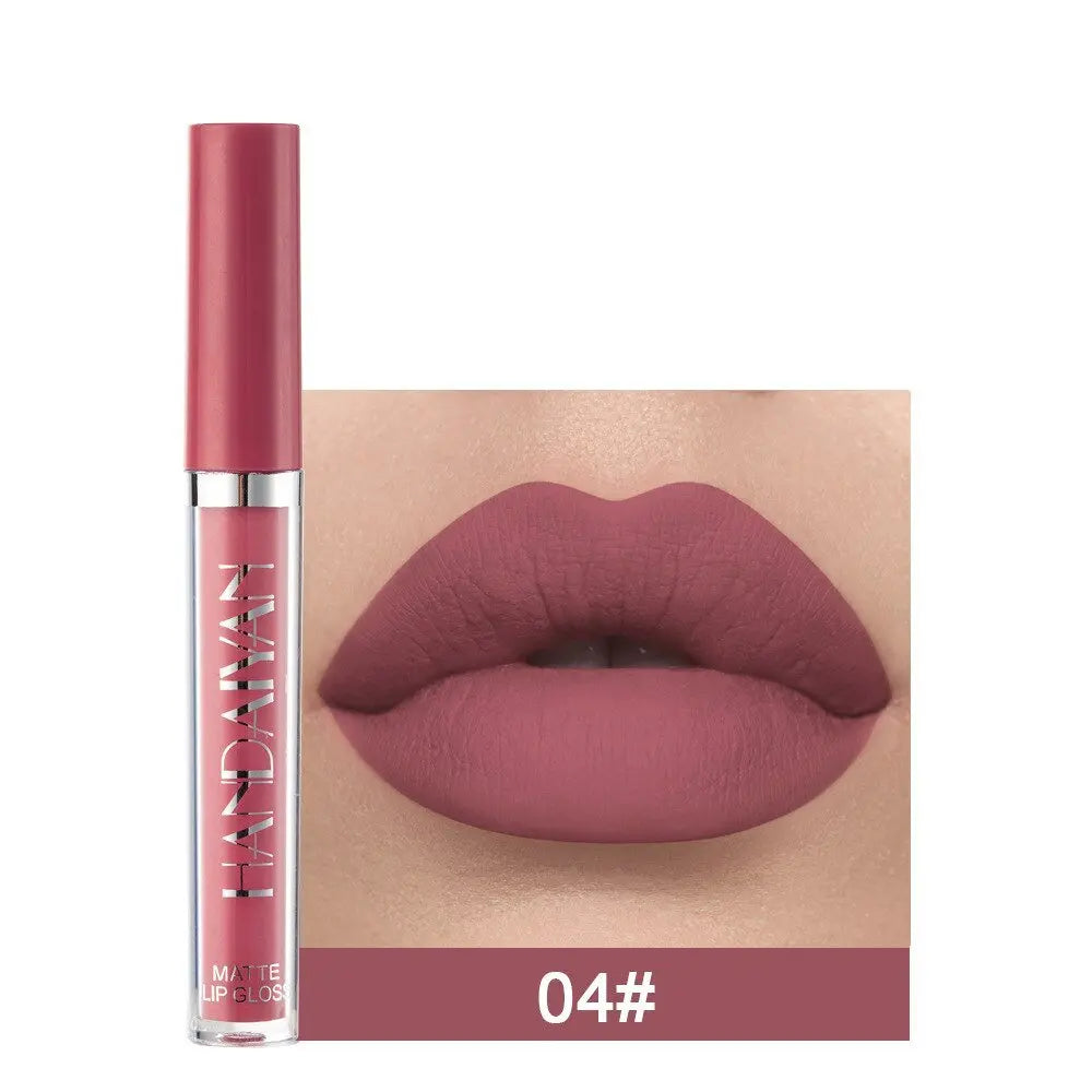 12 Colors Sexy Liquid Lipstick Matte Waterproof Lipgloss Nude Makeup Cosmetic - Blade & Thread