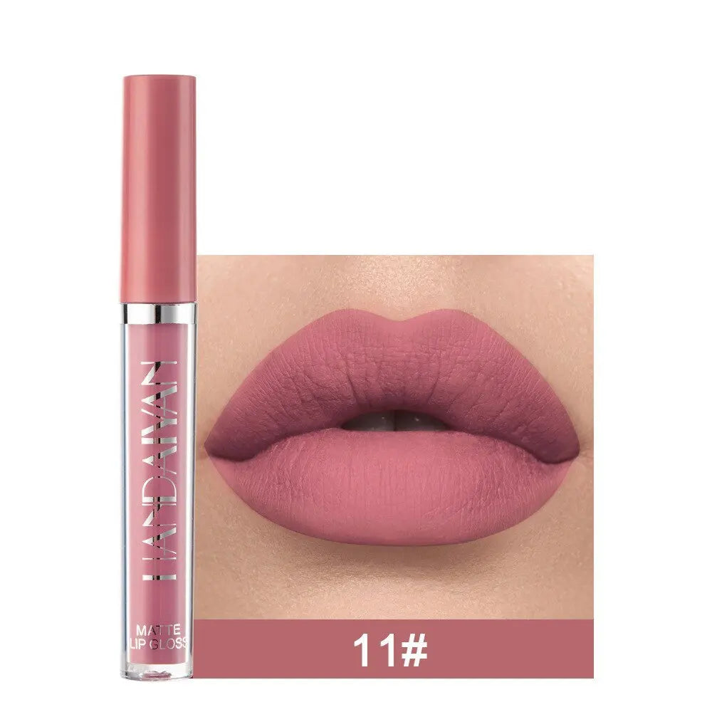12 Colors Sexy Liquid Lipstick Matte Waterproof Lipgloss Nude Makeup Cosmetic - Blade & Thread