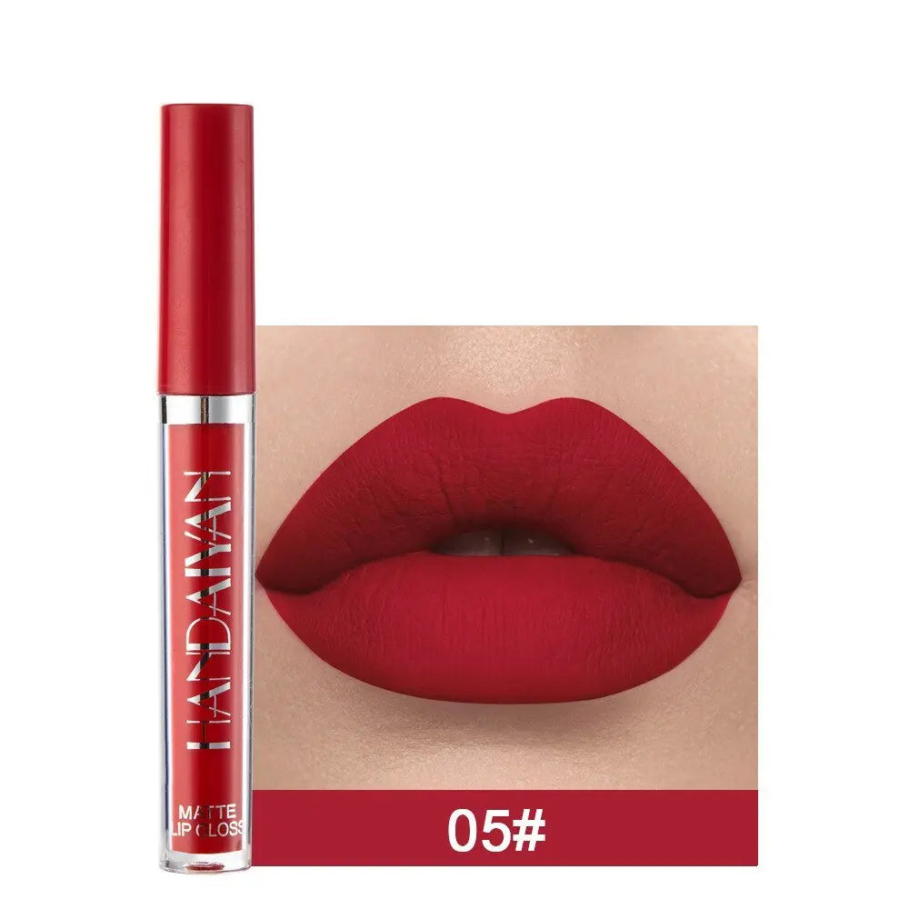 12 Colors Sexy Liquid Lipstick Matte Waterproof Lipgloss Nude Makeup Cosmetic - Blade & Thread