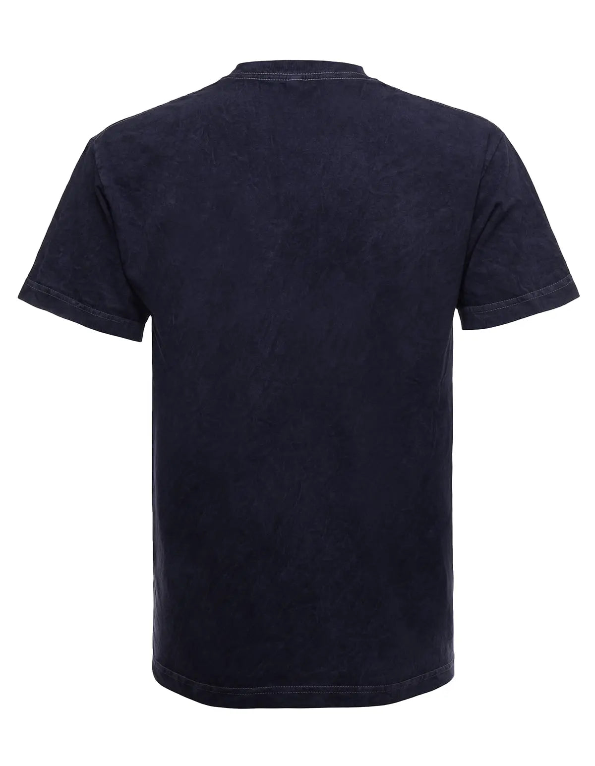 SpectraUSA Mineral Wash Ocean T-shirt showing back view with a relaxed fit and mineral wash fabric in ocean blue.