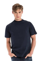 Men's navy Roughneck T-Shirt by SpectraUSA, front view showing crew neck and casual fit.