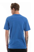 Men's Royal Blue Roughneck T-Shirt by SpectraUSA, front view showing casual fit and comfortable fabric.