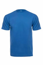 Men's Royal blue Roughneck T-Shirt by SpectraUSA, front view showing casual fit and branded logo on chest.