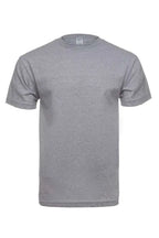 Men's Heather Grey Roughneck T-Shirt by SpectraUSA, front view showcasing casual fit and fabric texture.