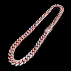 13MM AAA Rhinestone Iced Out Miami Cuban Link Chain Hip Hop Necklace nowadaysfashion