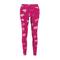 Wingbats Leggings Fuchsia Any Means Necessary Clothing