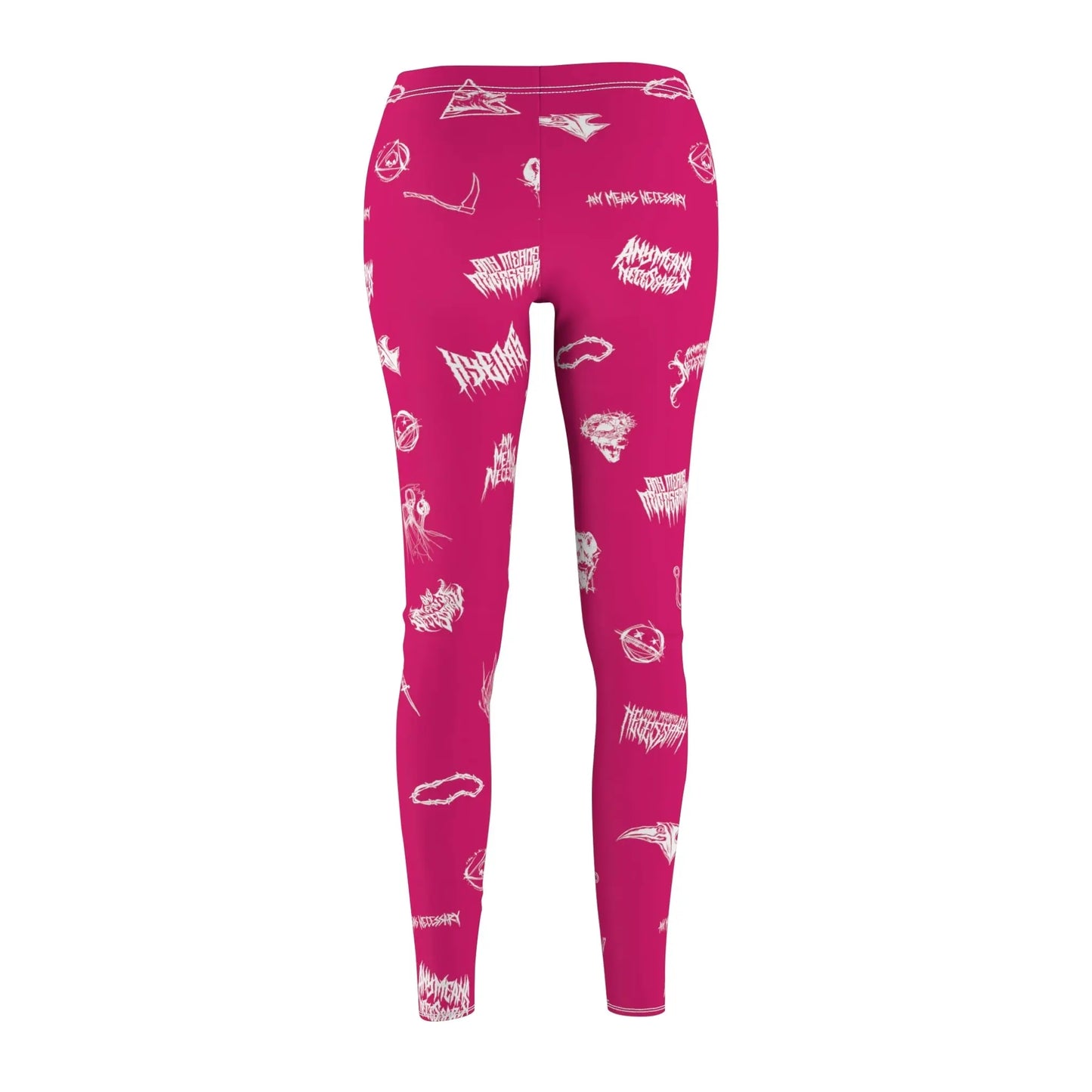 Wingbats Leggings Fuchsia Any Means Necessary Clothing