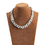 15mm Diamond Geometric Infinity Cuban Chain nowadaysfashion