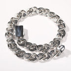 15mm Diamond Geometric Infinity Cuban Chain nowadaysfashion