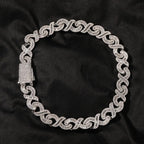 15mm Diamond Geometric Infinity Cuban Chain nowadaysfashion