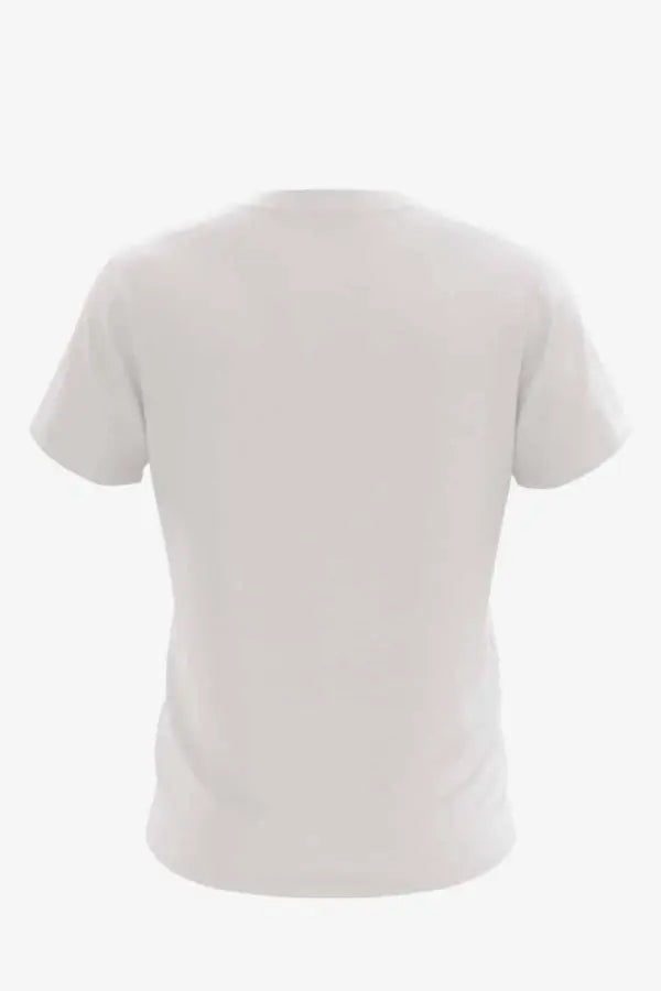Back view of SpectraUSA Heavyweight PFD 1601 T-shirt showing logo and durable fabric in a close-up shot.
