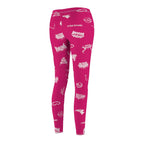 Wingbats Leggings Fuchsia Any Means Necessary Clothing
