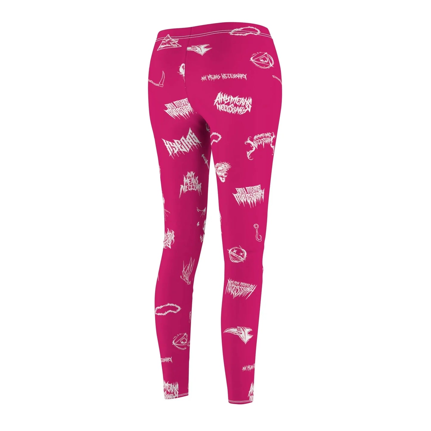 Wingbats Leggings Fuchsia Any Means Necessary Clothing