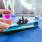 Creative Cruise Ship Fluid Drift Bottle Nautical Home Decor Blade & Thread