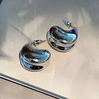 18K Gold Water Drop Earrings Simple Personality Ear Jewelry nowadaysfashion