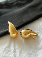 18K Gold Water Drop Earrings Simple Personality Ear Jewelry nowadaysfashion