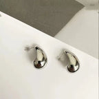 18K Gold Water Drop Earrings Simple Personality Ear Jewelry nowadaysfashion