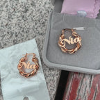 18mm Small Twist Custom Earrings nowadaysfashion