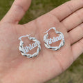 18mm Small Twist Custom Earrings nowadaysfashion