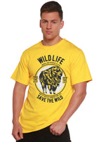 Wild Life Spun Bamboo® Men's Bamboo Viscose/Organic Cotton Short Sleeve Graphic T-Shirt Spun Bamboo