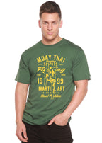 Muay Thai Spun Bamboo® Men's Bamboo Viscose/Organic Cotton Short Sleeve Graphic T-Shirt Spun Bamboo