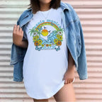 1pcs WHITE Tees Summer Casual Oversized Tee Best Surfing Santa Monica California Womens Retro Style nowadaysfashion