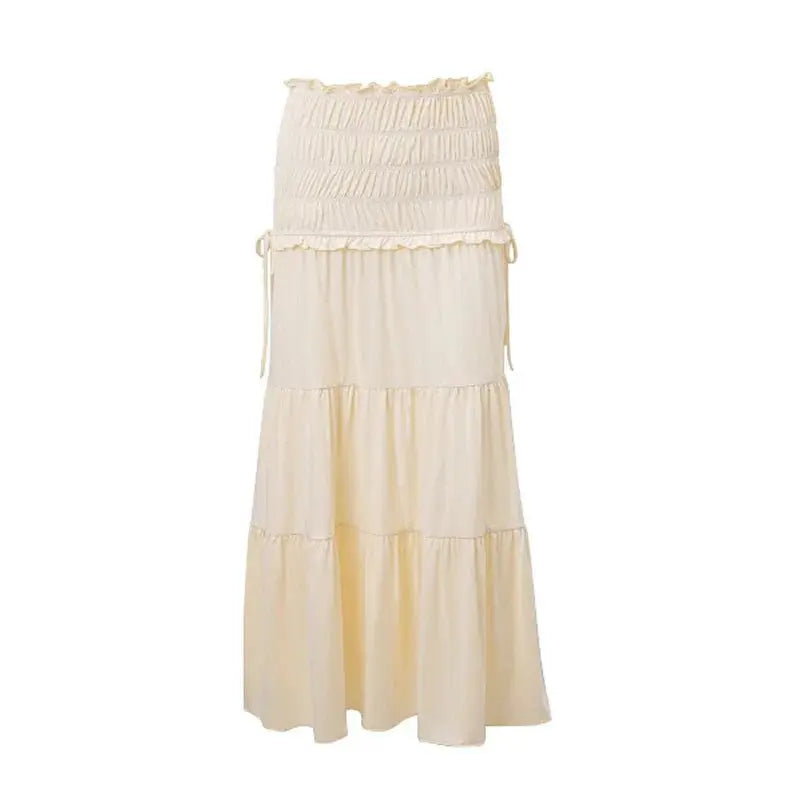 2 Piece Set Women Vacation Ruffle Beach Holiday Outfits nowadaysfashion