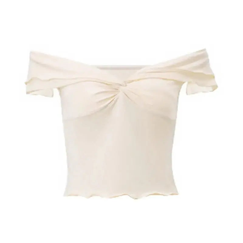 2 Piece Set Women Vacation Ruffle Beach Holiday Outfits - Blade & Thread