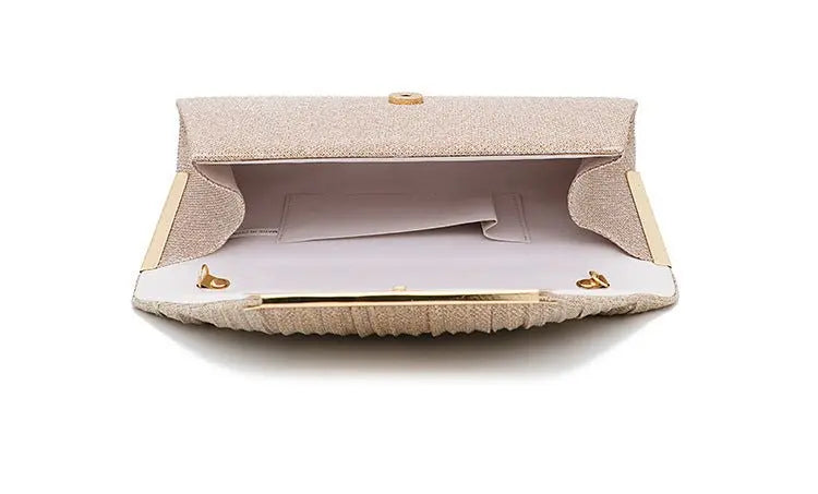2021 Lady Handbag Party Soft Single Chain Package Cover Type Clutches - Blade & Thread