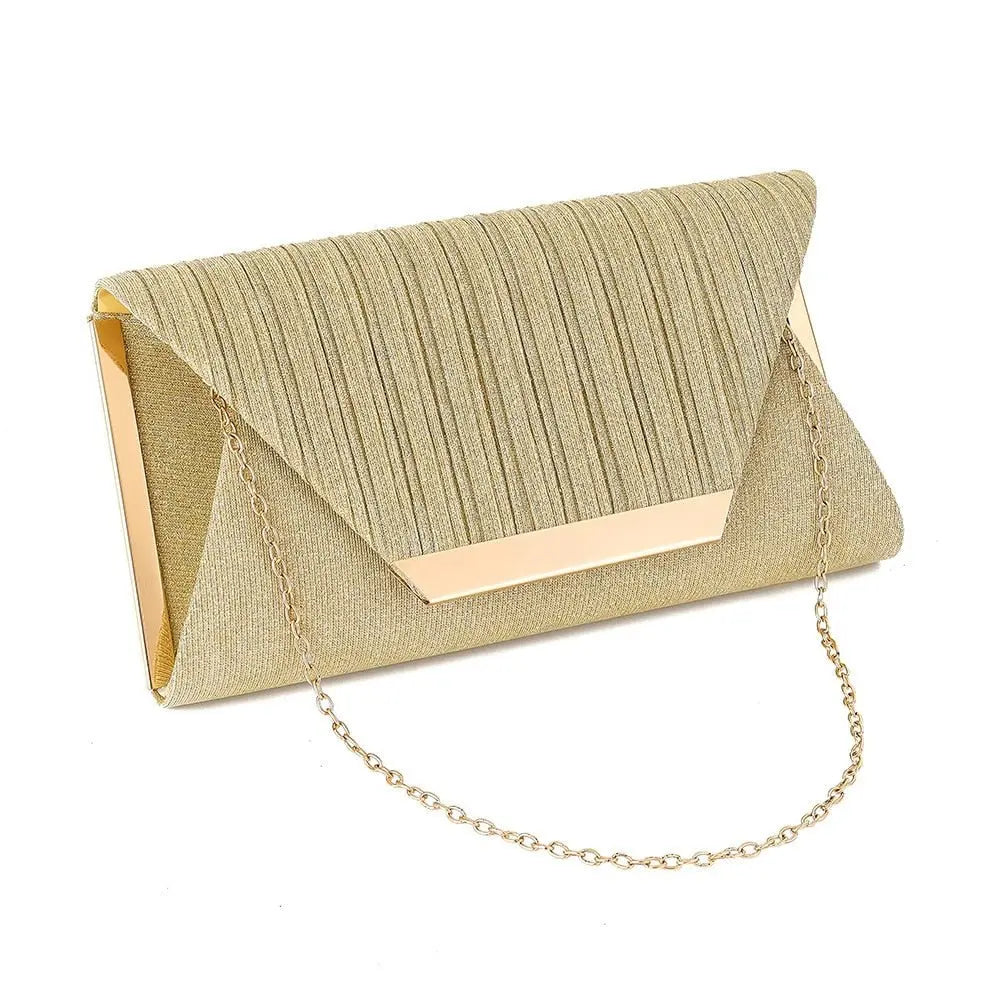 2021 Lady Handbag Party Soft Single Chain Package Cover Type Clutches - Blade & Thread