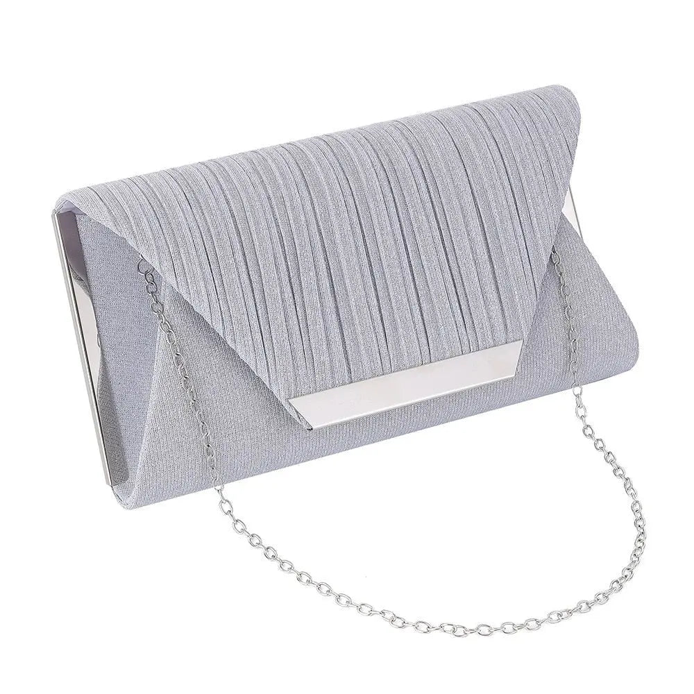 2021 Lady Handbag Party Soft Single Chain Package Cover Type Clutches - Blade & Thread