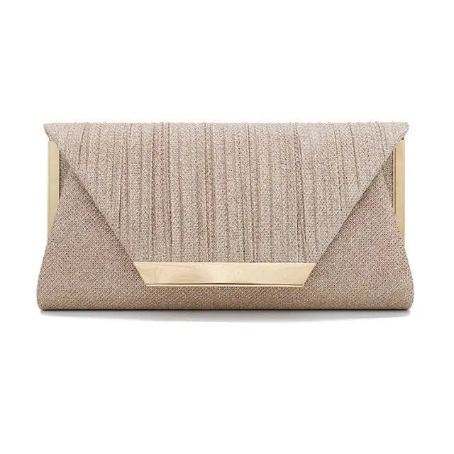 2021 Lady Handbag Party Soft Single Chain Package Cover Type Clutches - Blade & Thread